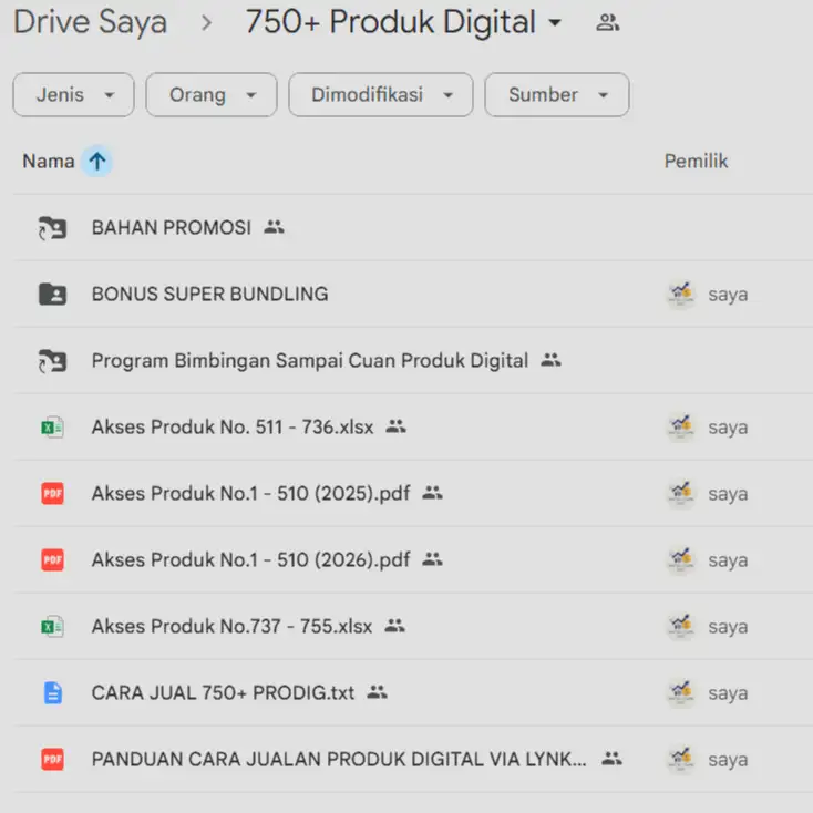 Bukti Folder Drive